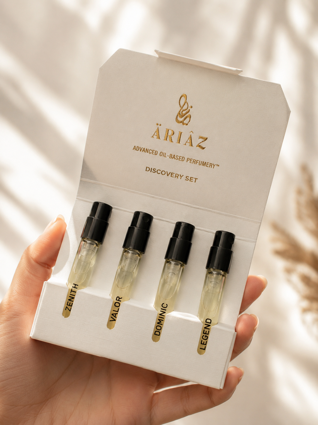 トライアルセット・サンプル AUTHENT Mini Bottle Set MENARD ARIAZ Discovery Set for Him — Signature Mini Collection (4×2ml)