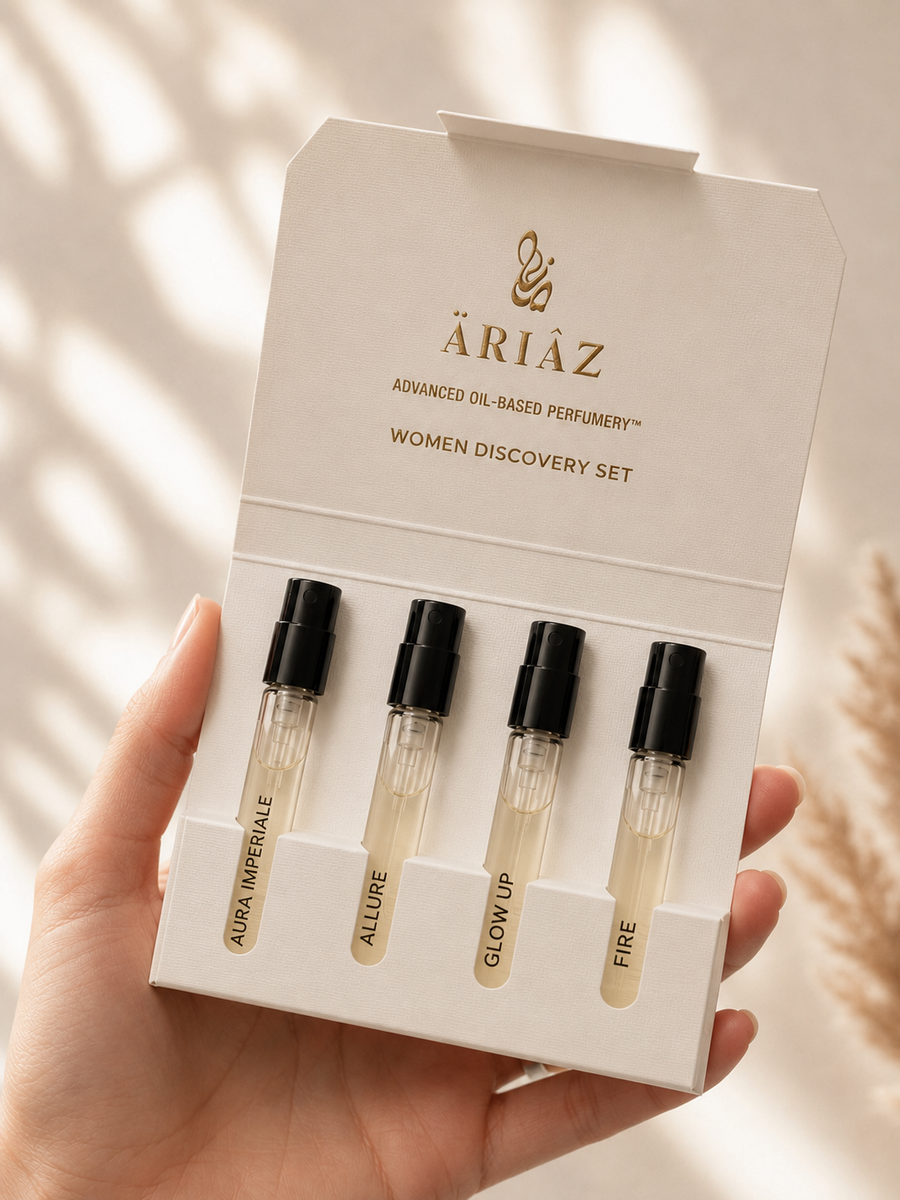 ARIAZ Discovery Set for Her — Signature Mini Collection (4×2ml)