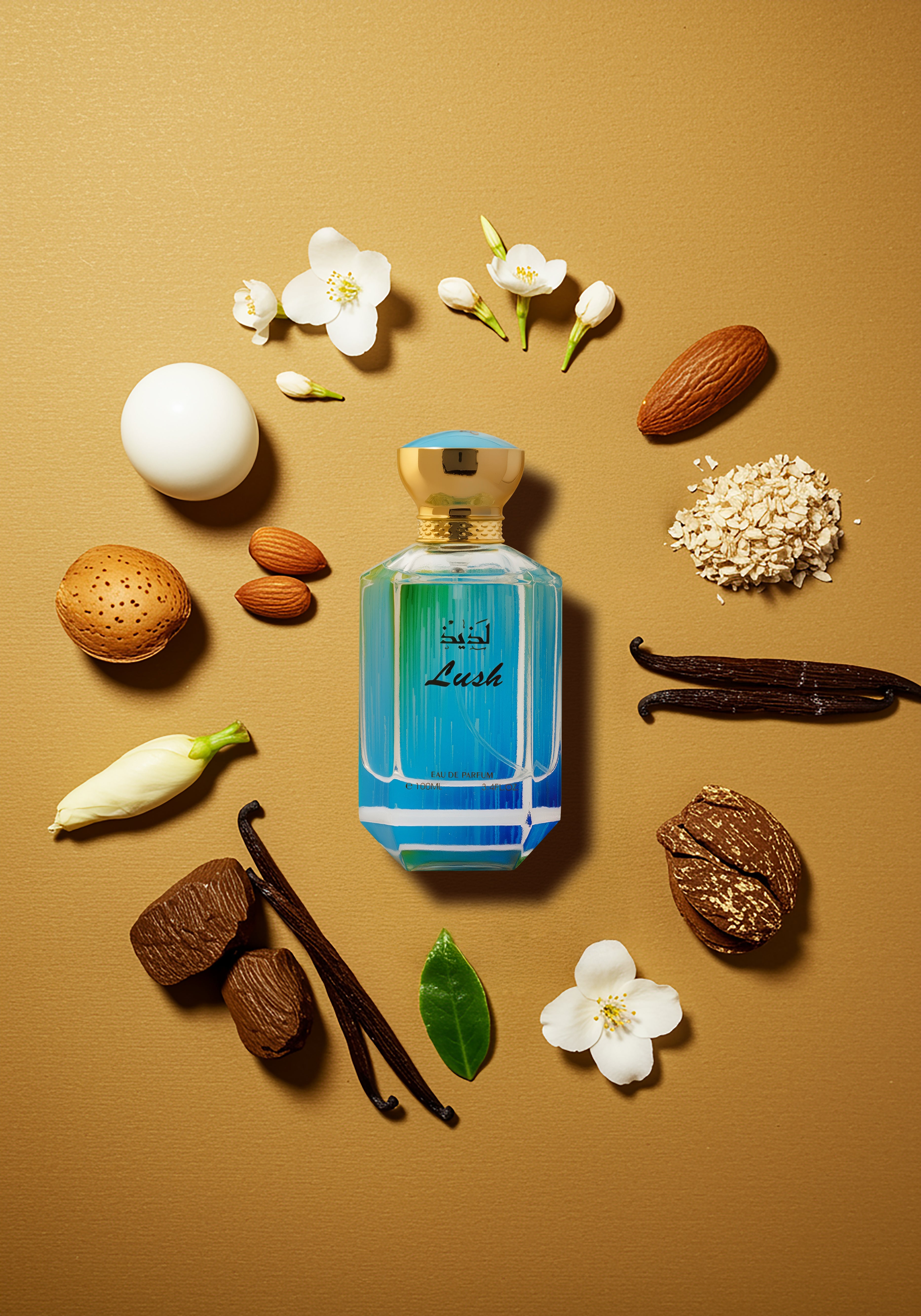 LUSH by ARIAZ 3.4oz/100ml Eau De Parfum For Her - Nutty Gourmand